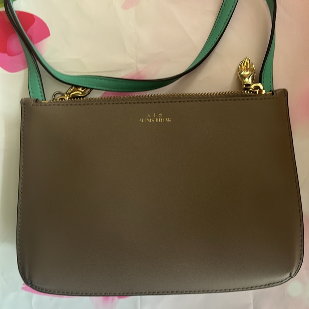 ALEXIS BITTAR - IN MY DREAMS POUCH CROSSBODY - SEA FOAM/TAUPE - Picture 4 of 12
